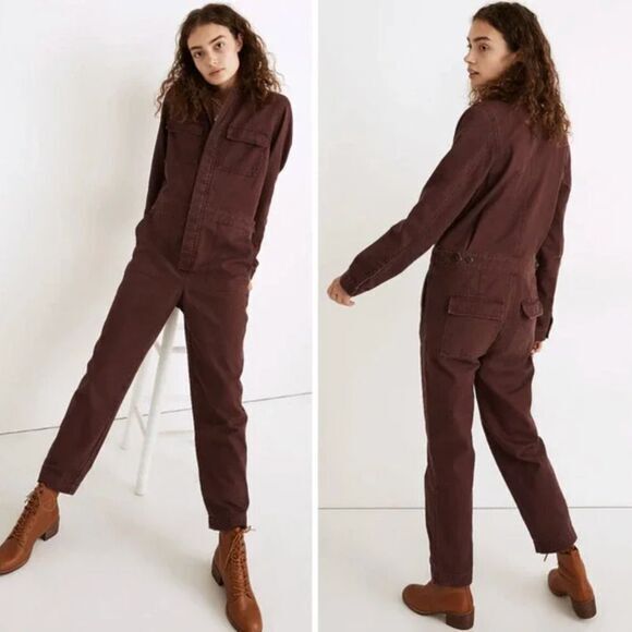 NEW Madewell Petite Warm-Brushed Signature Coverall Jumpsuit, Petite XS - Picture 1 of 16